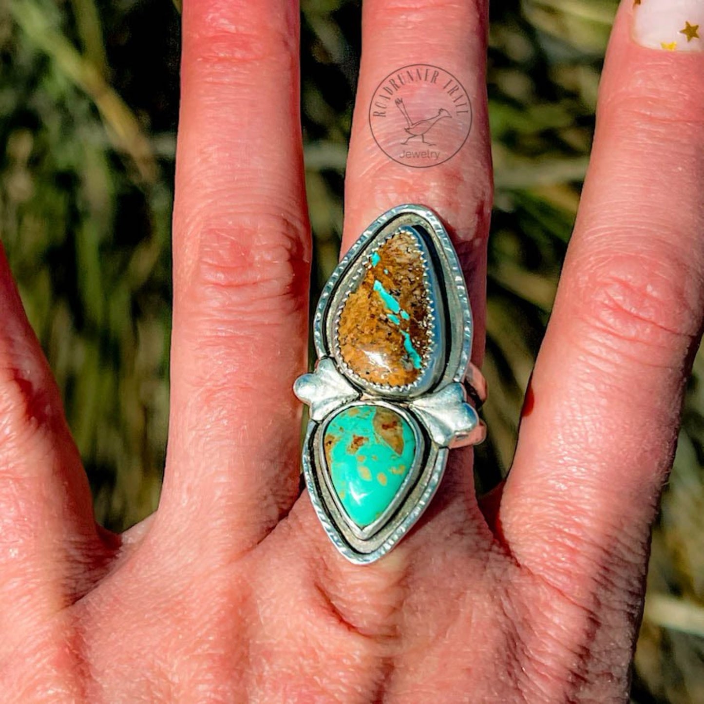 Royston Ribbon Turquoise Sterling Silver Statement Ring