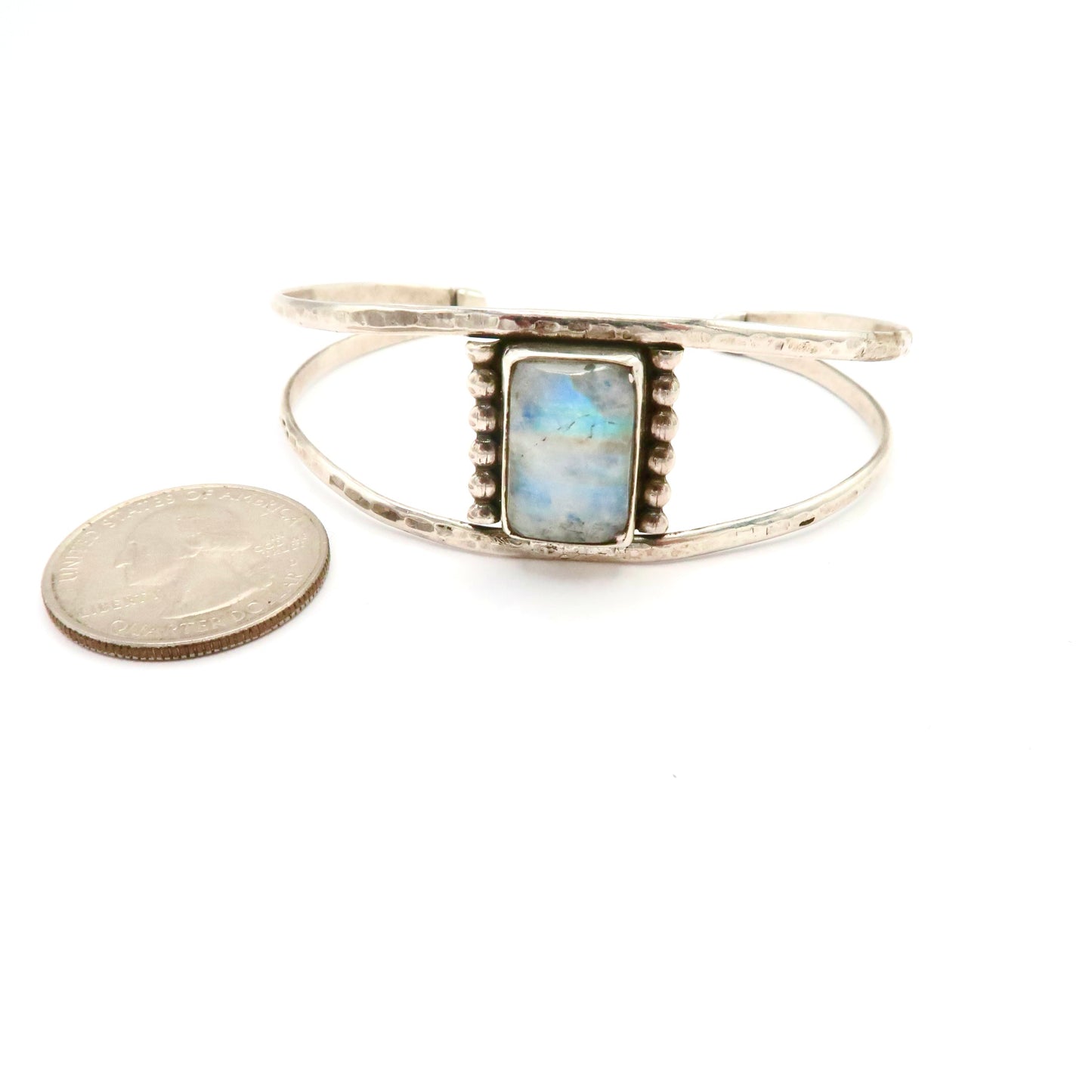 Moonstone Sterling Silver Cuff Bracelet