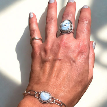 Golden Hills Turquoise Sterling Silver Statement Ring