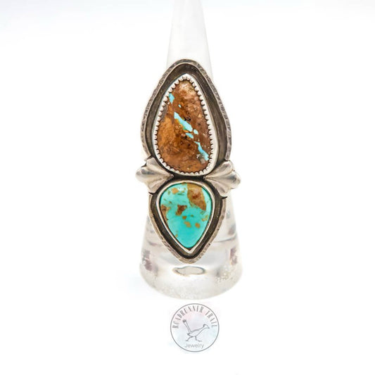 Royston Ribbon Turquoise Sterling Silver Statement Ring