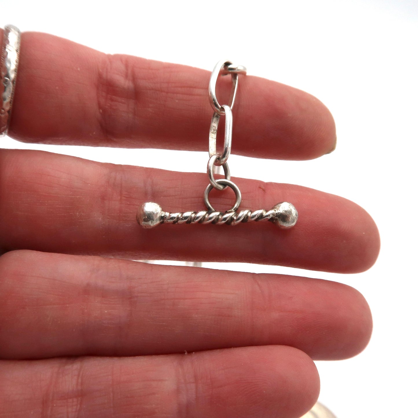 Strawberry Chocolate Cake Heart Necklace Sterling Silver