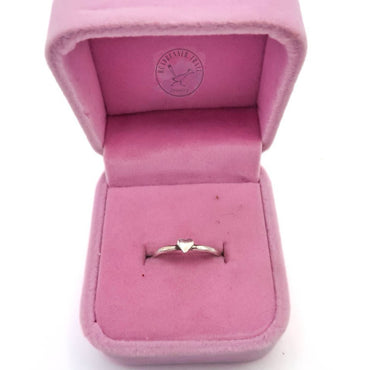 Sterling Silver Heart Stacking Ring