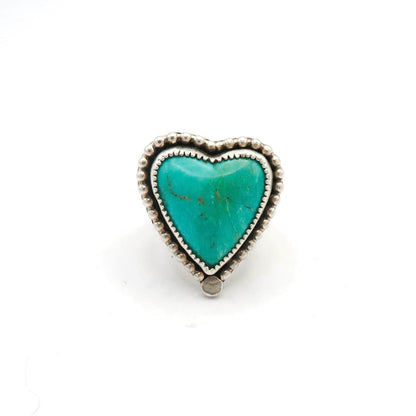 Turquoise Sterling Silver Heart Ring