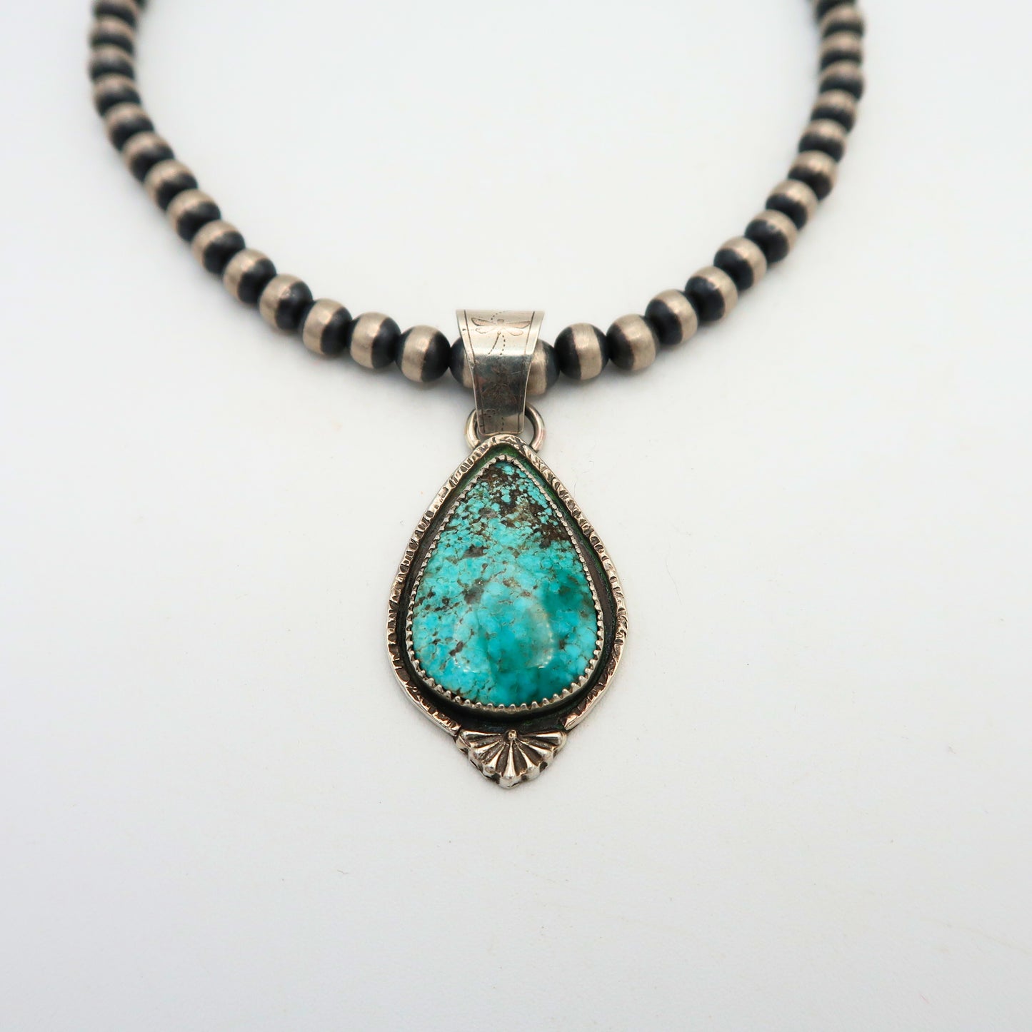 Turquoise Sterling Silver Statement Pendant