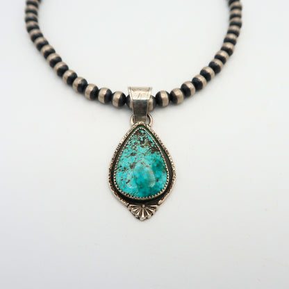 Turquoise Sterling Silver Statement Pendant