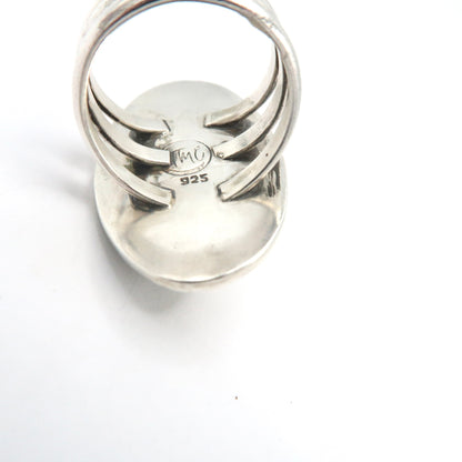 Royston Ribbon Turquoise and Sterling Silver Statement Ring