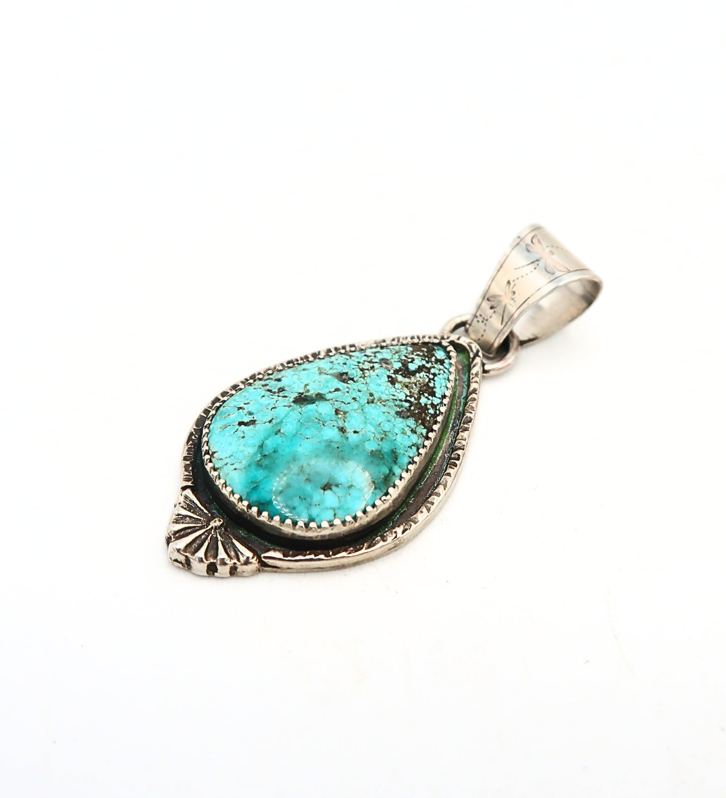 Turquoise Sterling Silver Statement Pendant