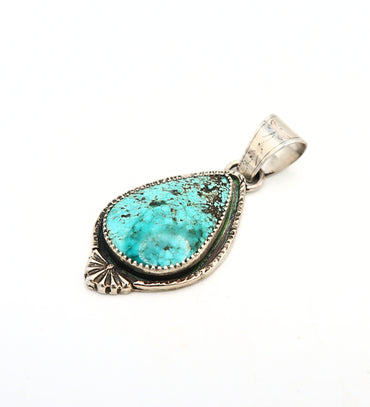 Turquoise Sterling Silver Statement Pendant
