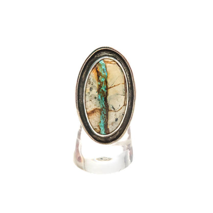 Royston Ribbon Turquoise and Sterling Silver Statement Ring