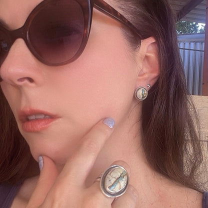 Royston Ribbon Stud Earrings