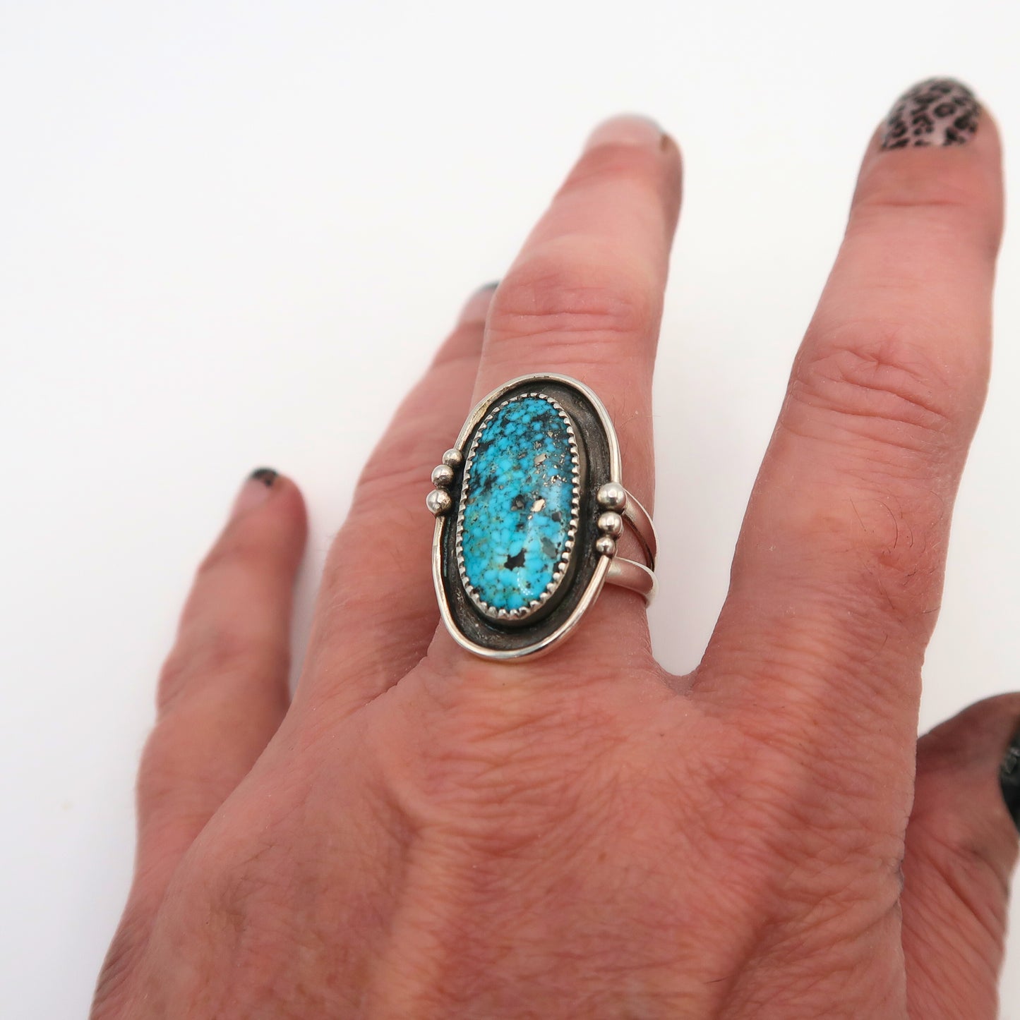 Kingman Turquoise Statement Ring