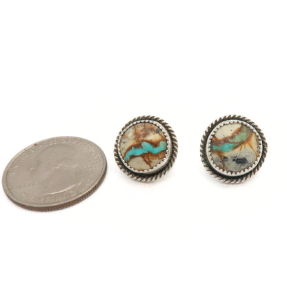 Royston Ribbon Sterling Silver Stud Earrings