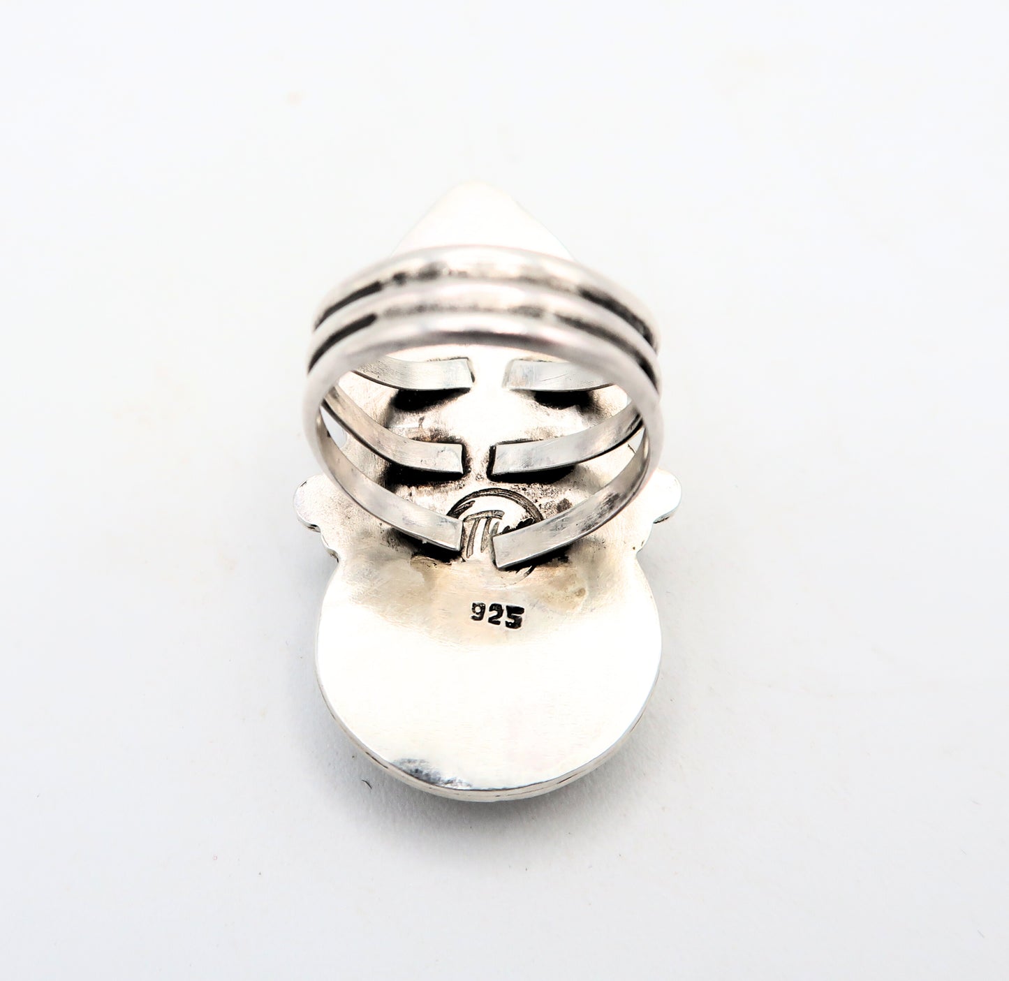 Turquoise Sterling Silver Two-Stone Statement Ring