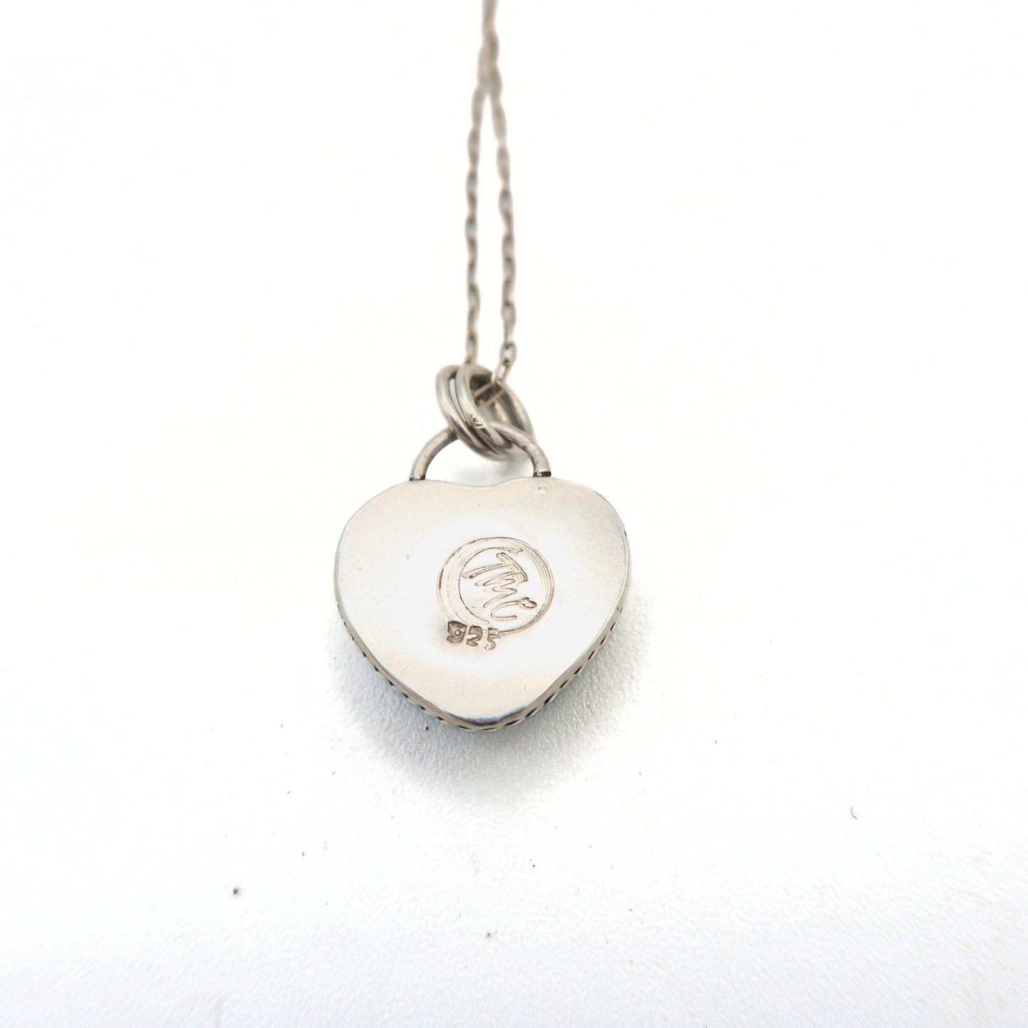 Kingman Turquoise Heart Sterling Silver Necklace