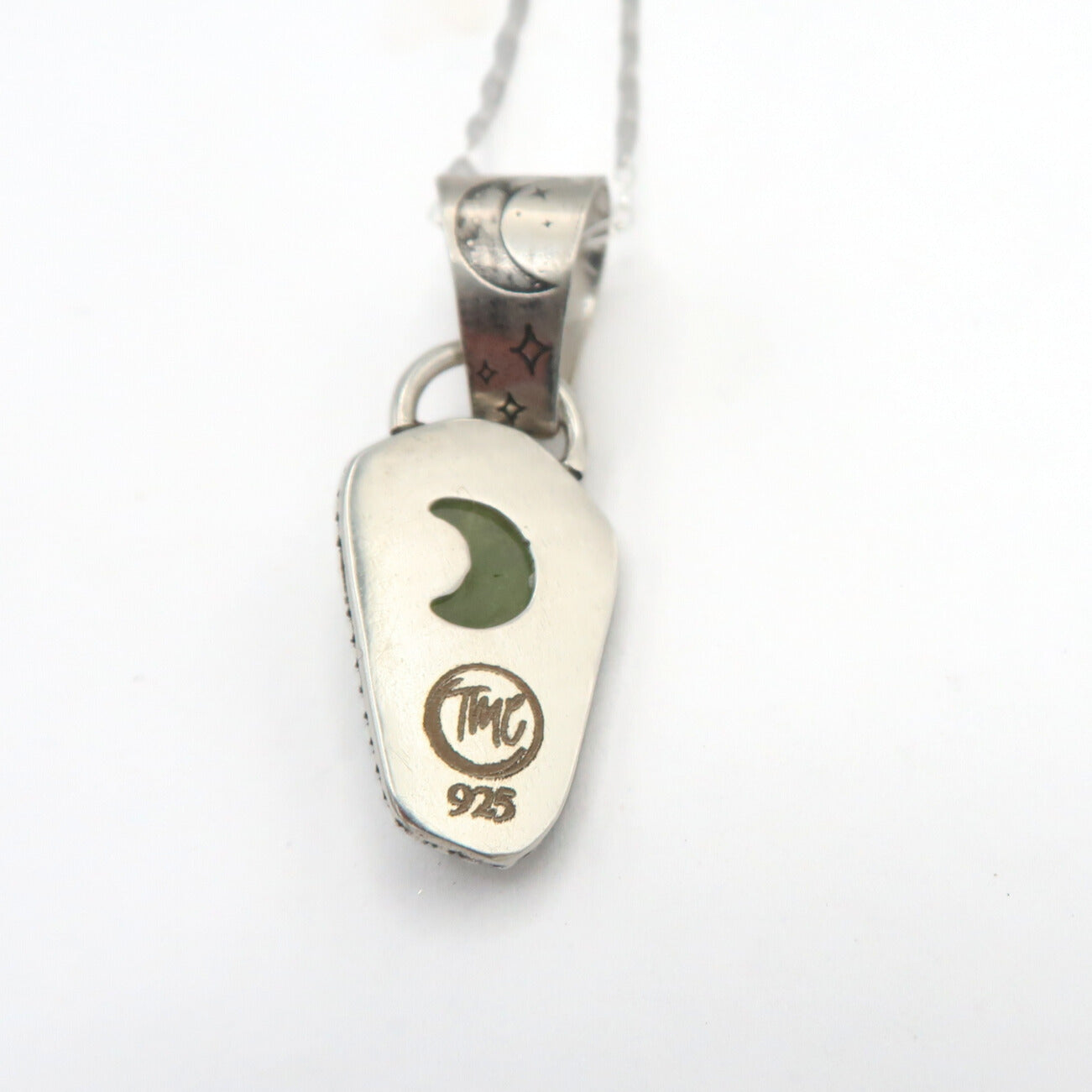 Peridot Sterling Silver Moonscape Pendant