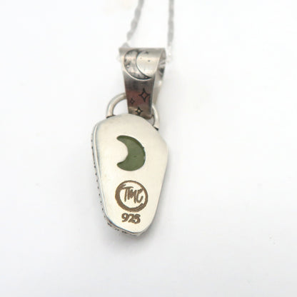 Peridot Sterling Silver Moonscape Pendant