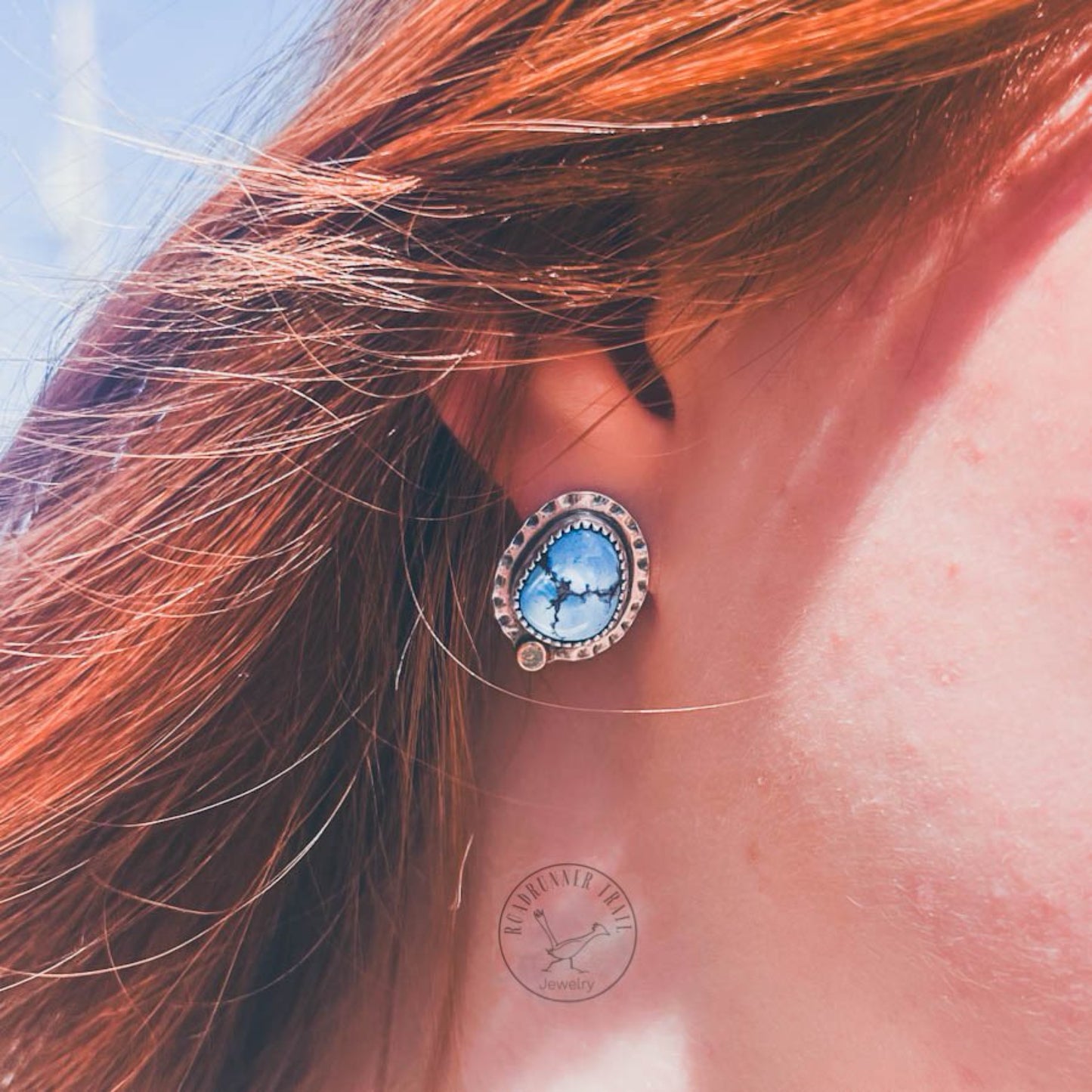 Golden Hills Turquoise Stud Earrings