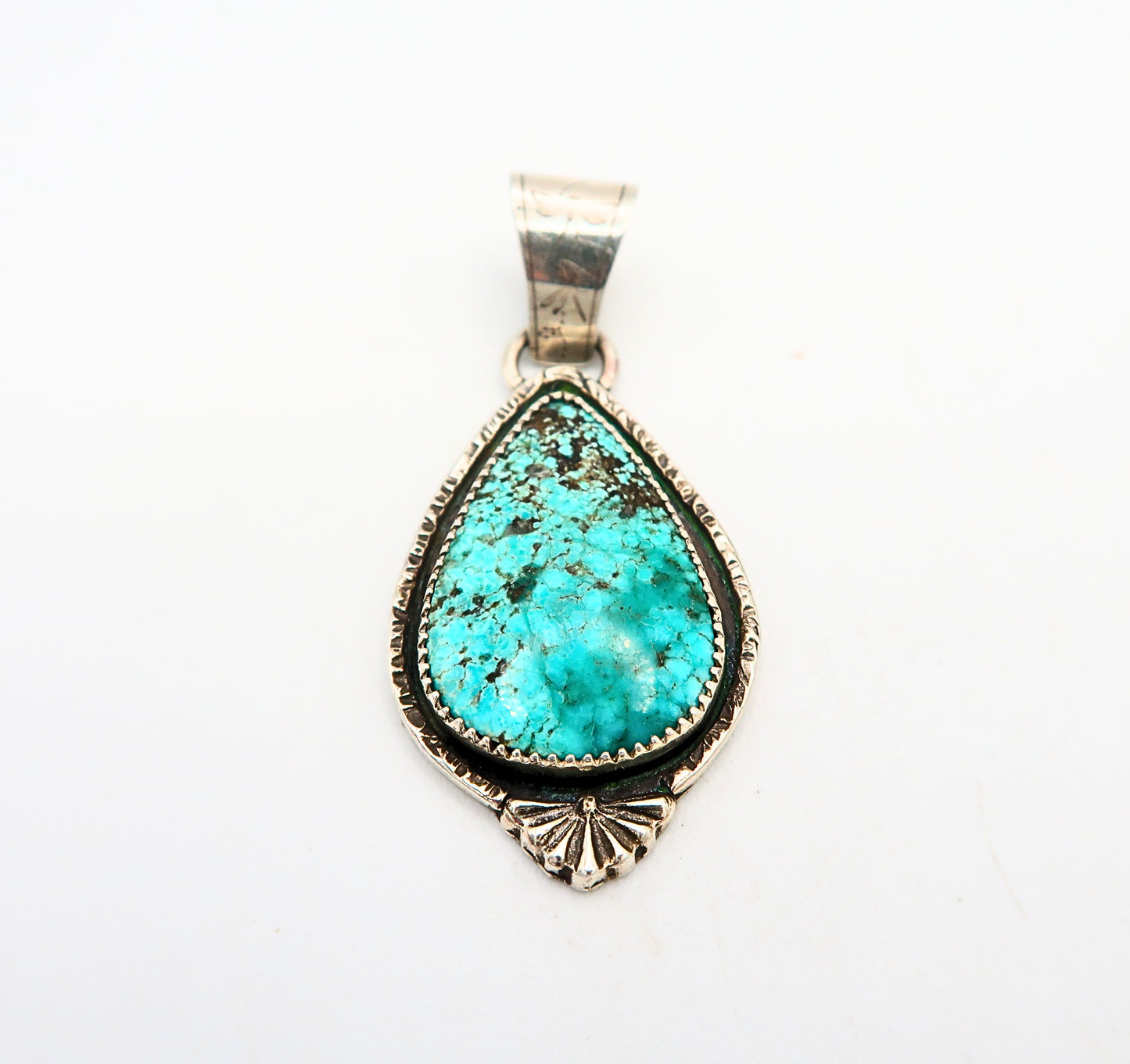 Turquoise Sterling Silver Statement Pendant