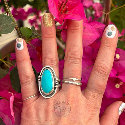 Sterling Silver Heart Stacking Ring