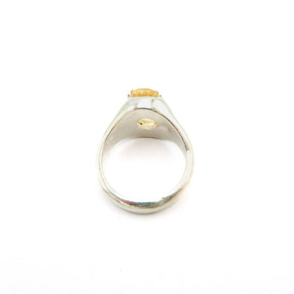 Citrine and Sterling Silver Cocktail Ring