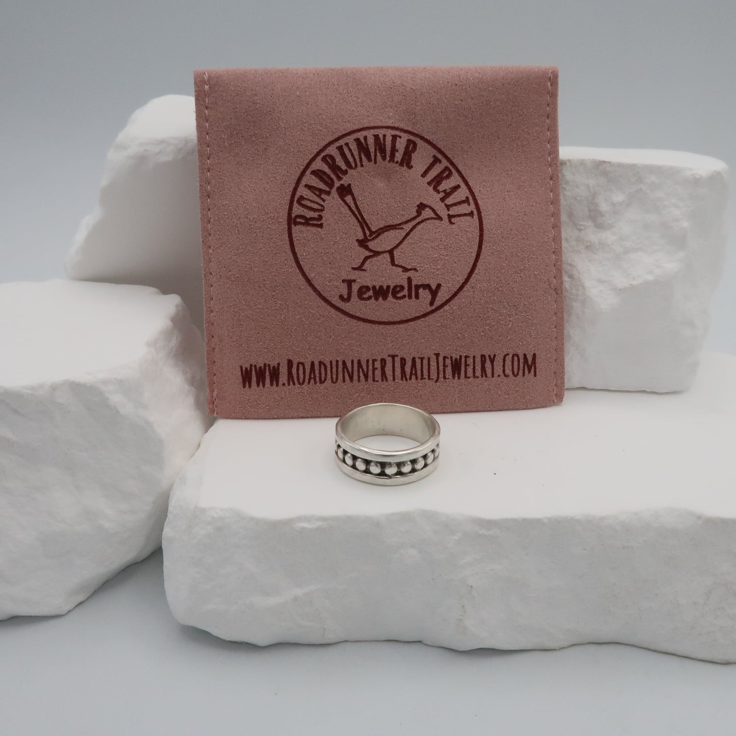 Sterling Silver Beaded Comfort Ring | Sterling Silver
